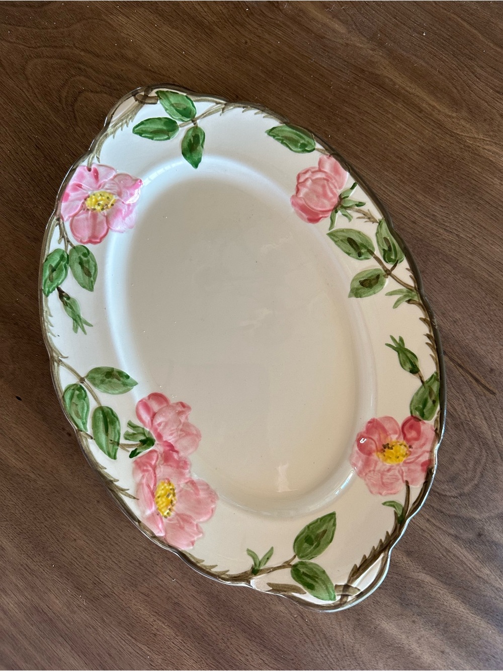Franciscan Desert Rose 12.75” Oval Serving Platter USA – Chipped